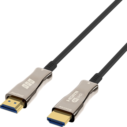 Attēls no Kabel EFB Elektronik HDMI-20-00008 kabel HDMI 20 m HDMI Typu A (Standard) Czarny, Stal nierdzewna