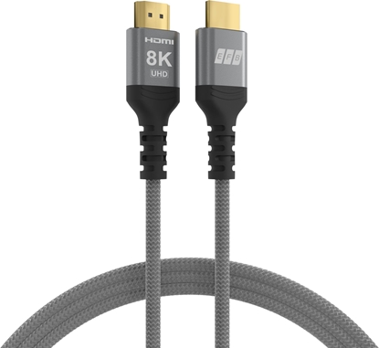 Attēls no Kabel EFB HDMI Kabel szary Ultra High-Speed 8K60Hz 1m kompatybilny z HDMI 2.1/2.0