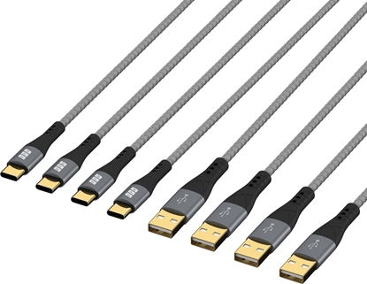 Attēls no EFB Elektronik USB-AC-00005 kabel USB USB 2.0 USB A USB C Czarny, Szary