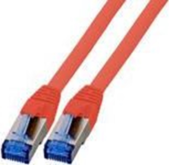 Picture of EFB Patchcord RJ45 S / FTP, kat.6A, Cat7 TPE superflex, 0,25m,czerwony (K5525FRT.0,25)