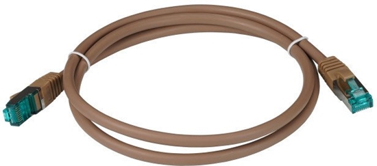 Picture of EFB RJ45 Patchkabel S/FTP Cat6A LSZH Braun Laenge 1m 4x2xAWG27/7 nach TIA/EIA568B geschirmt Uebertragungsstandards 10Gbit