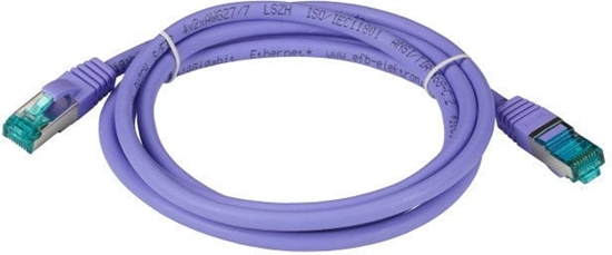Изображение EFB RJ45 Patchkabel S/FTP Cat6A LSZH Violett Laenge 0,5m 4x2xAWG27/7 nach TIA/EIA568B geschirmt Uebertragungsstandards 10Gbit
