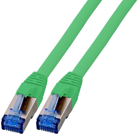 Picture of EFB RJ45 Patchkabel S/FTP Cat6A Superflex LSZH GRUEN Laenge 0,15m 10Gbit 500MhZ 100 Prozent Kupfer mit Cat 7 Rohkabel