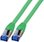 Изображение EFB RJ45 Patchkabel S/FTP Cat6A Superflex LSZH GRUEN Laenge 0,15m 10Gbit 500MhZ 100 Prozent Kupfer mit Cat 7 Rohkabel