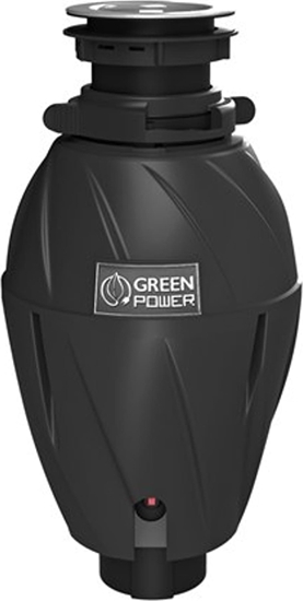 Изображение Elleci | Kitchen Waste Grinder | TDH01000BK Green Power 1 HP DeLuxe | 750 W | 1070 ml | 2800 RPM | Black