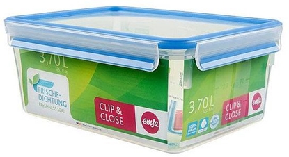 Attēls no Emsa 508546 Rechteckige Frischhaltedose mit Deckel. 3.7 Liter.