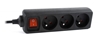 Picture of EnerGenie EG-PSU3F-01 UPS power strip, 3 FR sockets, 10 A, C14 plug, 0.6 m cable, black 0.6 m