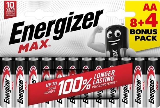 Picture of Energizer Max AA, Single-use battery, AA, Alkaline, 12 pc(s), 10 year(s), 167 mm