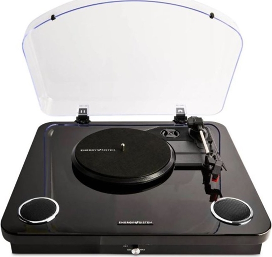 Изображение Energy Sistem BlackSpin Gramofon z napdem pasowym Czarny, Przezroczysty
