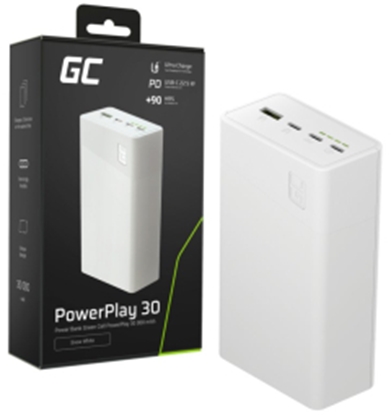 Attēls no Enerģijas krātuve GreenCell PowerPlay 30 30000mAh White