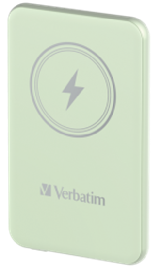 Picture of Enerģijas krātuve Verbatim Charge n Go 5000mAh Magnetic Wireless Charge Green 20W