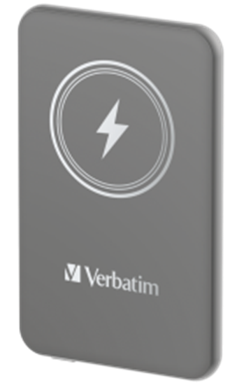 Изображение Enerģijas krātuve Verbatim Charge n Go 5000mAh Magnetic Wireless Charge Grey