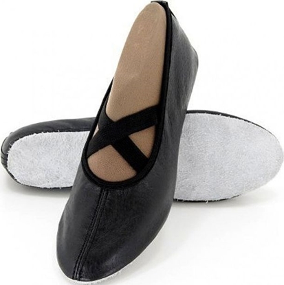 Attēls no Enero Baletki dla dzieci do taca czarne z gumk r. 35