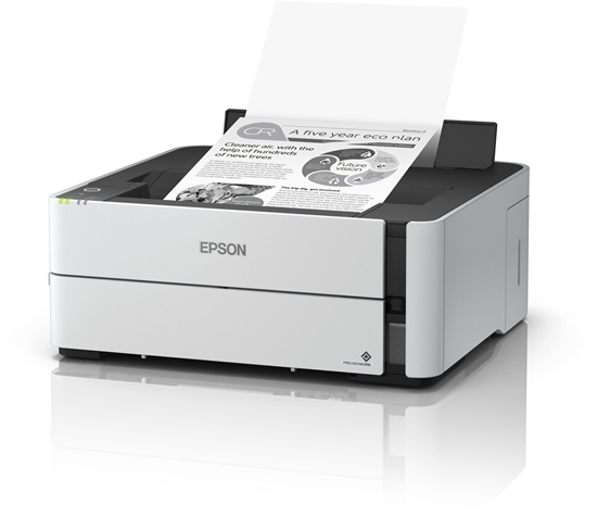 Picture of Epson EcoTank ET-M1180 - Drucker - s/w - Duplex - Tintenstrahl - ITS - A4/Legal - 1200 x 2400 dpi - bis zu 15.4 Seiten/Min. - Kapazitat: 250 Blatter - USB 2.0, LAN, Wi-Fi(n)