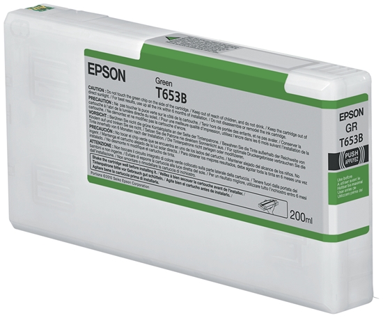 Picture of Epson ink cartridge green T 653 200 ml              T 653B