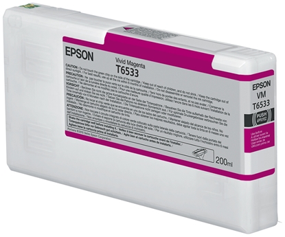 Picture of Epson ink cartridge vivid magenta T 653 200 ml      T 6533
