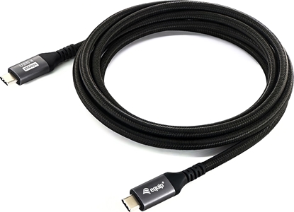 Attēls no Equip USB4 Gen 2x2 C to C Cable, M/M, 2.0m, 4K/60Hz, 20Gbps, PD 100W