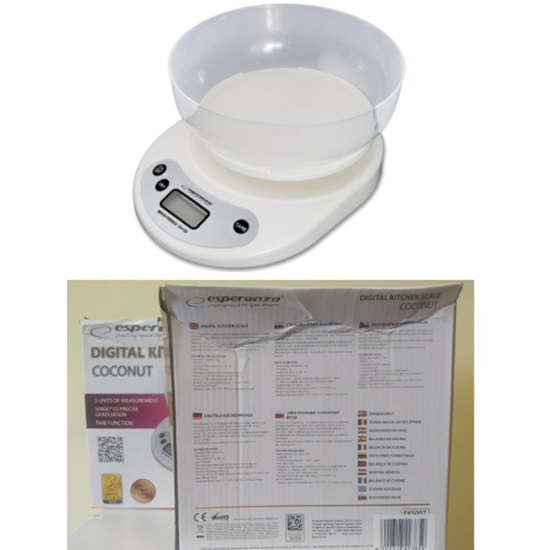 Picture of Esperanza EKS007 KITCHEN SCALE WITH BOWL (Damaged packaging)