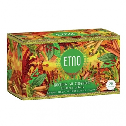 Изображение ETNO rooibos red tea with cinnamon 40g (2g x 20 pcs.)