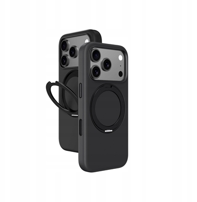 Изображение Etui AMAZINGTHING Cloudie na iPhone 17 Pro z podstawk - czarne