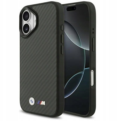 Picture of Etui BMW M Kevlar Matt MagSafe do iPhone 17 czarny