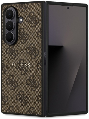 Attēls no Etui Guess 4G Classic MagSafe na Samsung Galaxy Z Fold7 - brzowe