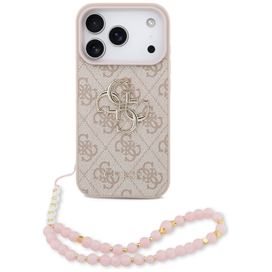 Picture of Guess PU 4G Metal Logo Strap Case for iPhone 17 Pro / Pink