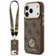 Picture of Etui Guess 4G Strass Logo & Big Strap    Metal Buttons MagSafe do iPhone 17 Pro brzowy