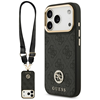 Picture of Etui Guess 4G Strass Logo & Big Strap Metal Buttons MagSafe do iPhone 17 Pro czarny