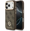 Picture of Guess Apple iPhone 17 Pro Silicone Case with MagSafe Strass Logo Brown