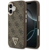 Picture of Guess PU Leather 4G Strass Triangle Logo Gold Frame MagSafe Case for iPhone 17 / Brown