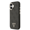 Picture of Guess PU Leather 4G Strass Triangle Logo Gold Frame MagSafe Case for iPhone 17 / Black
