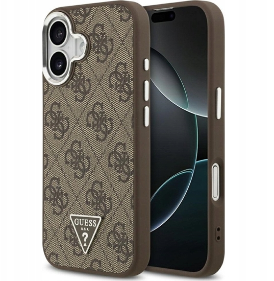 Picture of Etui Guess 4G Triangle Logo MagSafe na iPhone 17 - brzowe