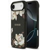 Изображение Etui Guess Grained Flowers Classic Logo MagSafe do iPhone Air czarny