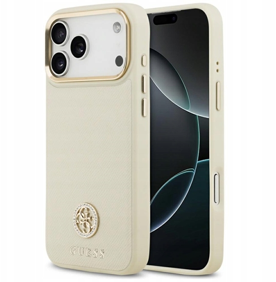 Изображение Case Guess Grained Strass Logo MagSafe for iPhone 