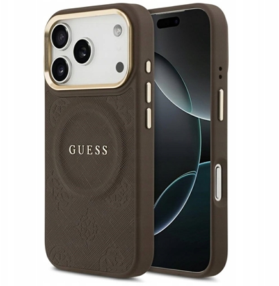 Attēls no Case Guess Peony Hot Stamp MagSafe for iPhone 17 P
