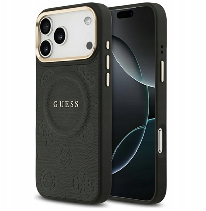 Attēls no Case Guess Peony Hot Stamp MagSafe for iPhone 17 P