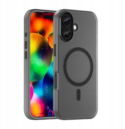 Attēls no Etui Magnetic Abrasive na iPhone 17 kompatybilne z MagSafe - matowe czarne