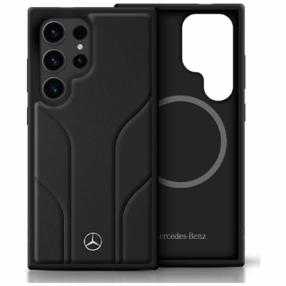 Изображение Etui Mercedes Leather Debossed Lines      MagSafe 