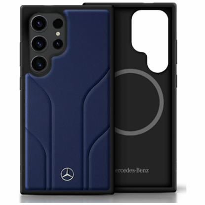 Изображение Etui Mercedes Leather Debossed Lines      MagSafe 