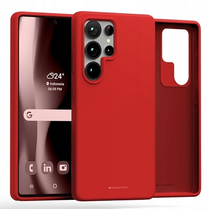 Picture of Etui Mercury Pure MagSafe Silicone do Samsung Galaxy S25 Ultra czerwony