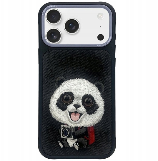 Picture of Etui Nimmy Big Eyed Pet 2.0 Panda do iPhone 17 czarny