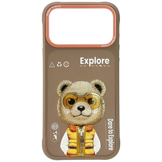 Picture of Etui Nimmy Cool&Cute 2.0 Bear do iPhone 17 Pro bezowy