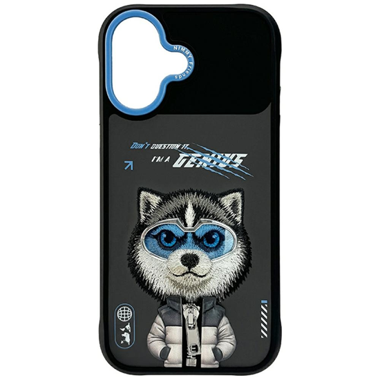Picture of Etui Nimmy Cool&Cute 2.0 Wolf do iPhone 17 czarny