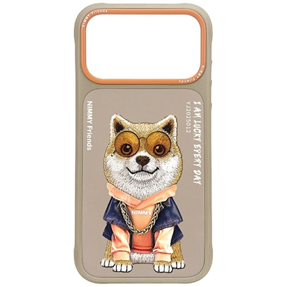 Picture of Etui Nimmy Glasses Cool Dog do iPhone 17 Pro bezowy