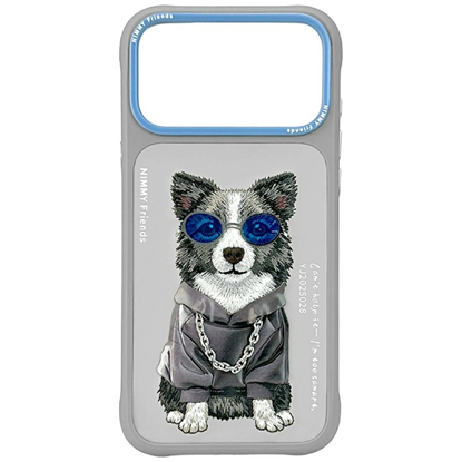 Picture of Etui Nimmy Glasses Cool Dog do iPhone 17 Pro szary