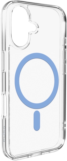 Изображение Etui Puro Lite Mag TPU+PC kompatybilne z MagSafe na iPhone 17 - przezroczyste z niebieskim piercieniem
