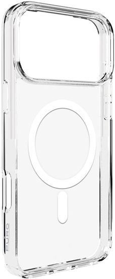 Изображение Etui Puro Lite Mag TPU+PC kompatybilne z MagSafe na iPhone 17 Pro - przezroczyste z biaym piercieniem