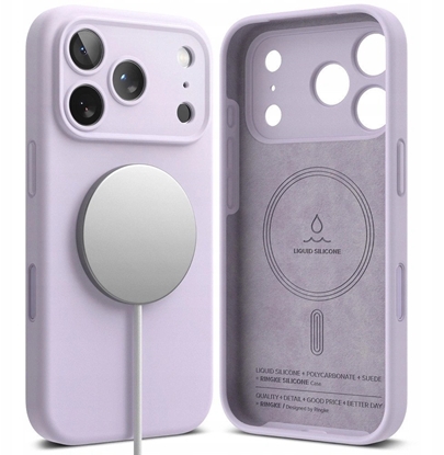 Изображение Etui Ringke Silicone Magnetic MagSafe do Apple iPhone 17 Pro Light Purple