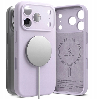 Изображение Etui Ringke Silicone Magnetic MagSafe do Apple iPhone 17 Pro Max Light Purple